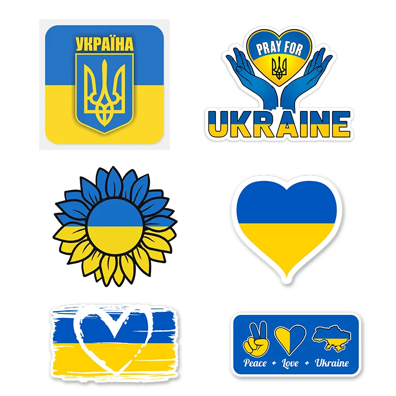 

Съемная виниловая наклейка CS12027 # для украинского флага, карты, украинского автомобиля, наклейка на бампер, заднее окно, ноутбук