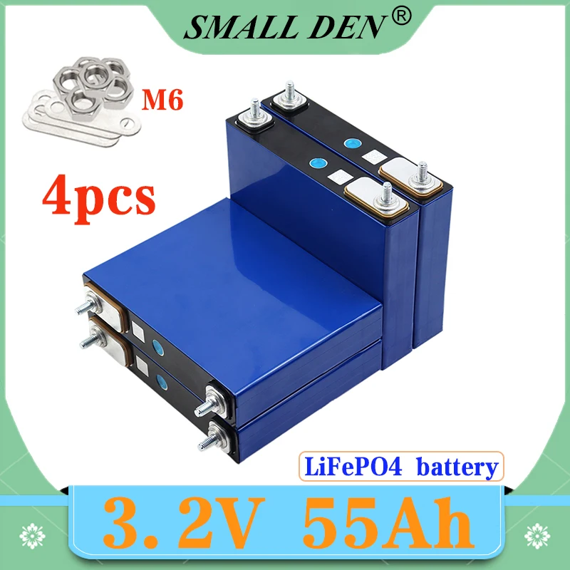 

4pcs 3.2V 50AH 52Ah 55Ah LIFEPO4 BATTERIE 12V/24V/48V 55000mAH CELL PHOSPHATE SOLAR EU US RUSSIE TAXE