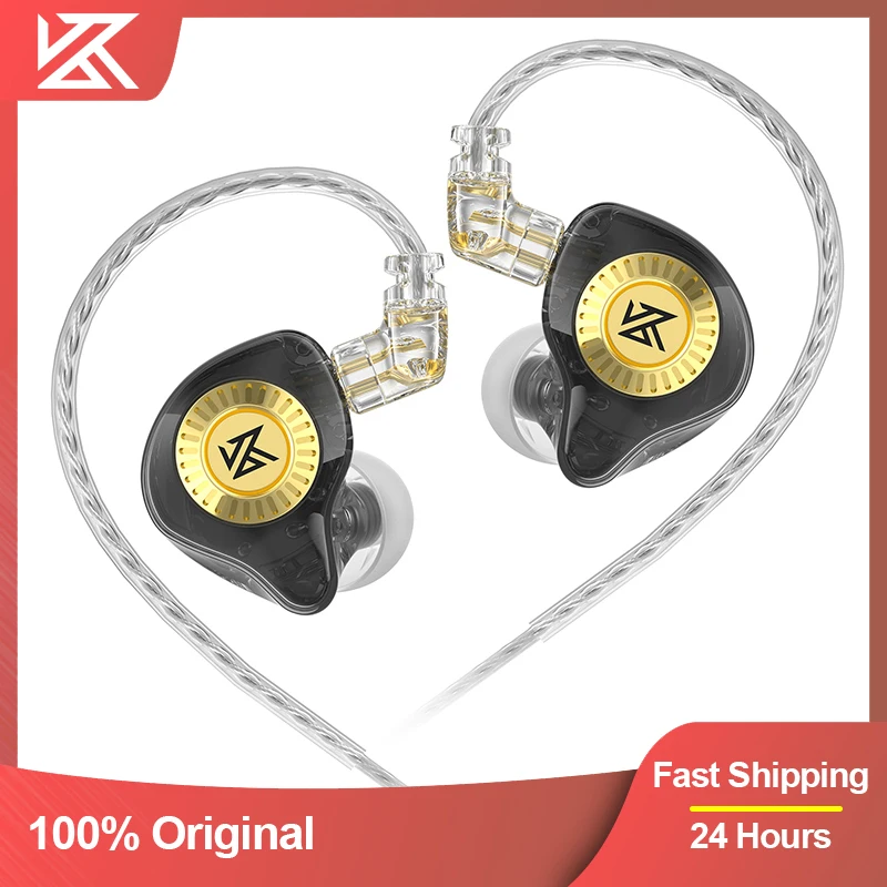 Проводные наушники KZ EDX-Ultra Hi-Fi динамические со сменным кабелем Внутриканальные