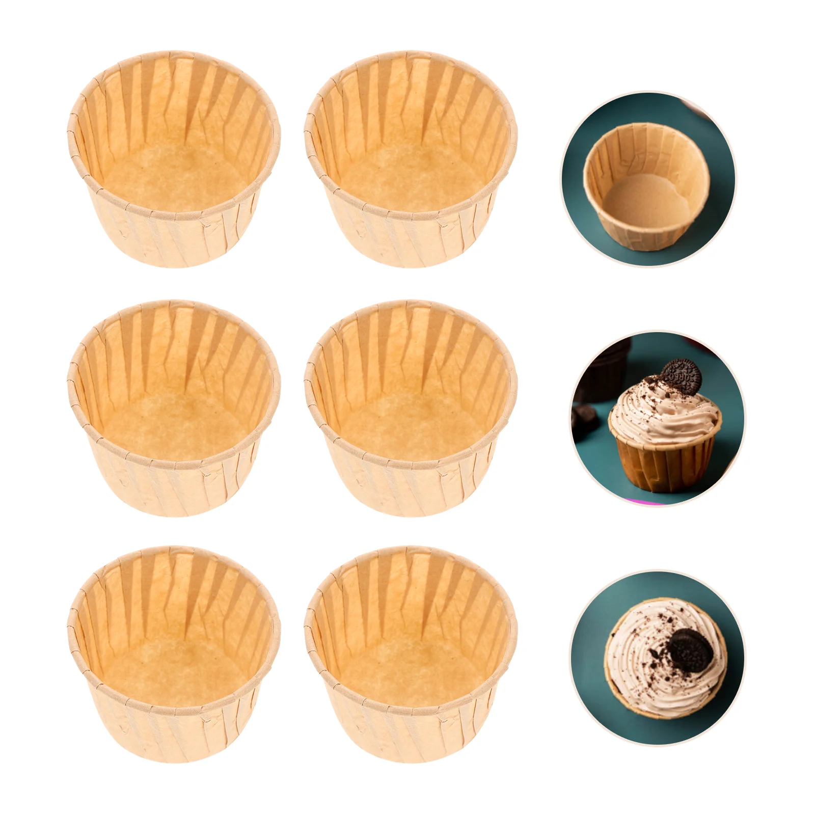 

100pcs Greaseproof Exquisite Cake Liners Cups Cupcake Liners Muffin Liners Cake Wrappers
