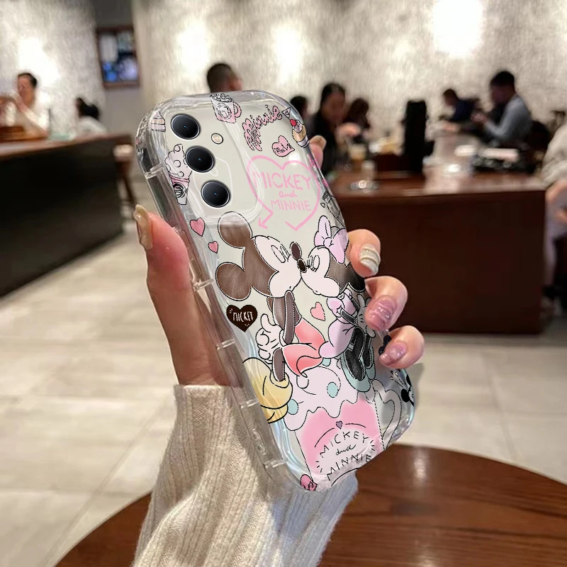 Милый чехол с объемными волнами для Samsung A73 A72 A71 A55 A54 A53 A35 A34 A33 A25 A24 A23 A15 A14 A13 A05 A04 A03 4G