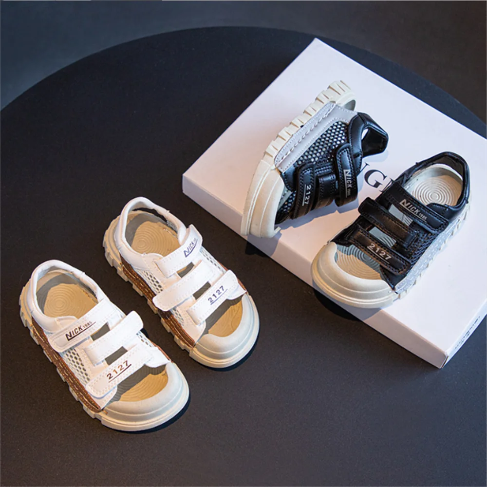 

Children's Sandals 2023 Summer New Boys' Casual Shoes Girls' Baotou Anti Kick Beach Shoes