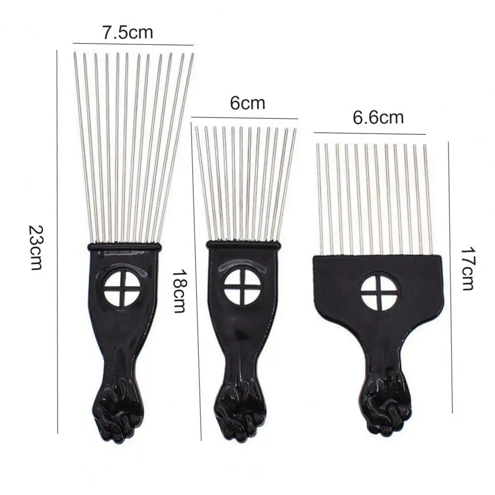 Металлические африканские заколки для волос расческа афро-волос щетка