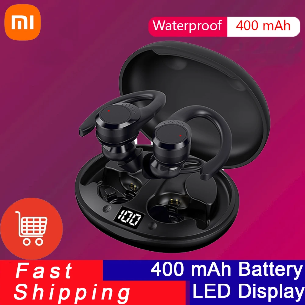 Беспроводные наушники Xiaomi Buds TWS Bluetooth спортивные с ушным крючком беспроводные