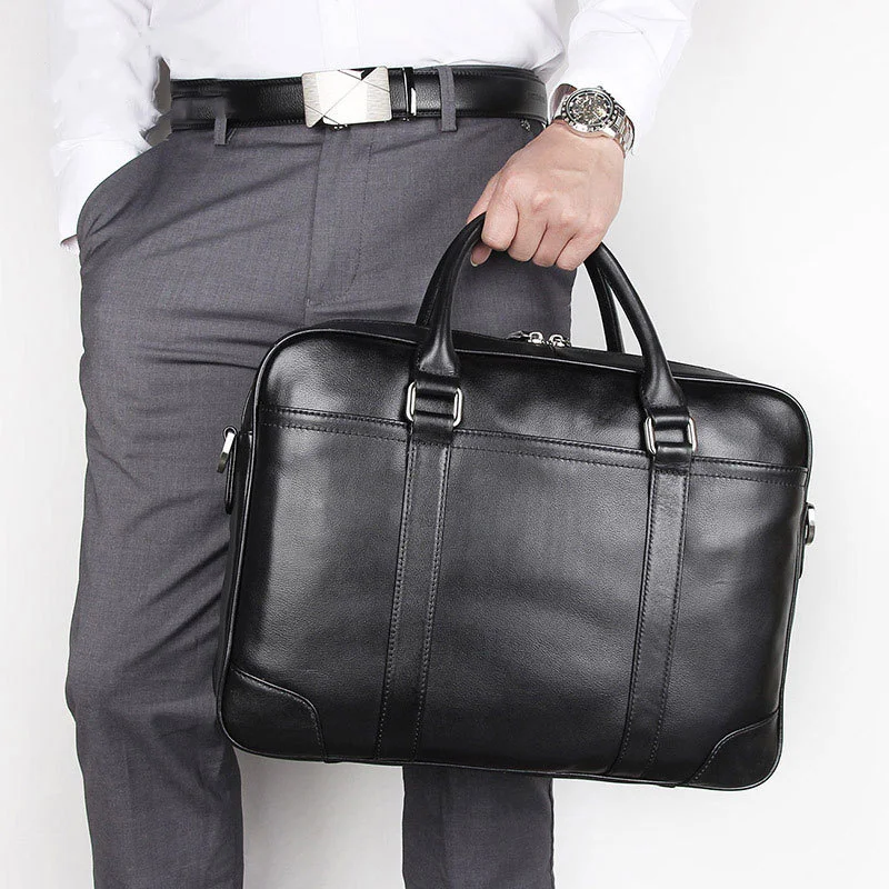 

Водонепроницаемая деловая сумка ручной работы из натуральной кожи, портфель для 14-дюймового MacBook, деловые сумки-тоуты, Мужские Прочные сумки