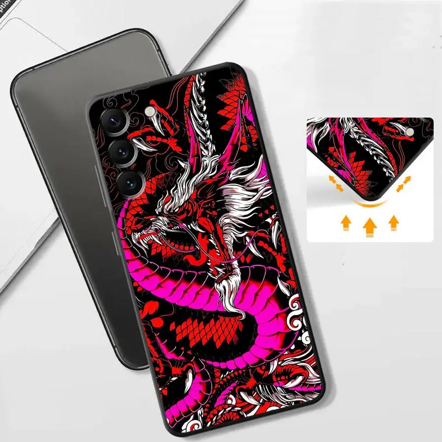 Фото Красочный чехол с изображением дракона для Xiaomi Redmi Note 7 8 9 10 11s 12s 10S 9S 13 Pro Plus 12 Pro 11 14 Funda Phone Cover №4
