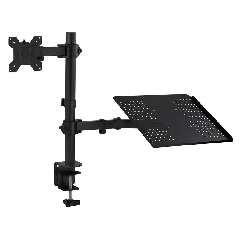 

Monitor Desk Stand with Laptop Holder | Fits 17"-27" Computer Screens