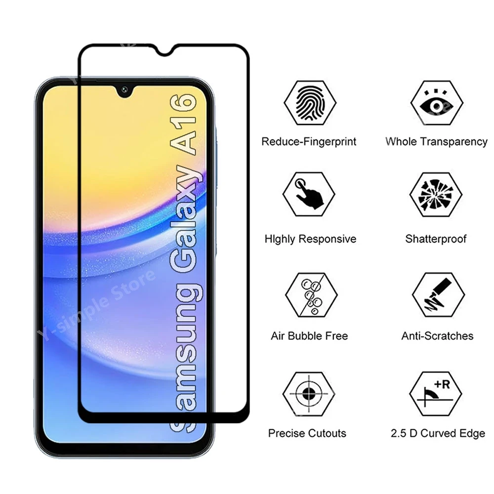4/2 шт. закаленное стекло для Samsung Galaxy A16 защита экрана Взрывозащищенная Передняя
