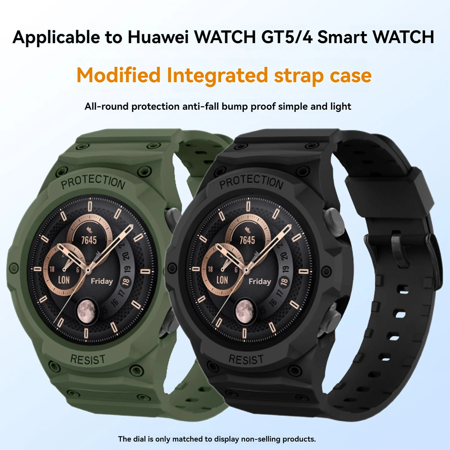 Фото Рамка из ТПУ, чехол для наручных часов, протектор для Huawei Watch GT5/GT4, 46 мм, ремешок для умных часов, силиконовый браслет-бампер, чехол №1
