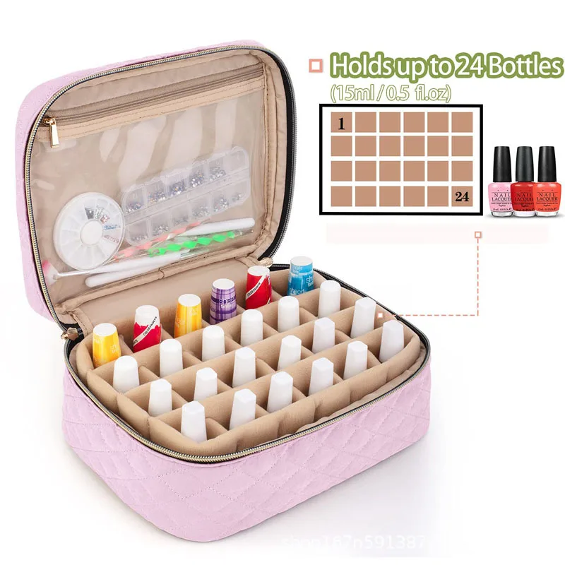 

Manicure storage box portable nail polish storage bag perfume bottle bag