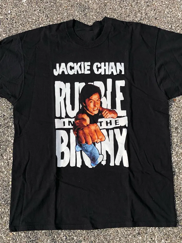 Футболка Cityboy с коротким рукавом и принтом персонажа Джеки Чан в винтажном