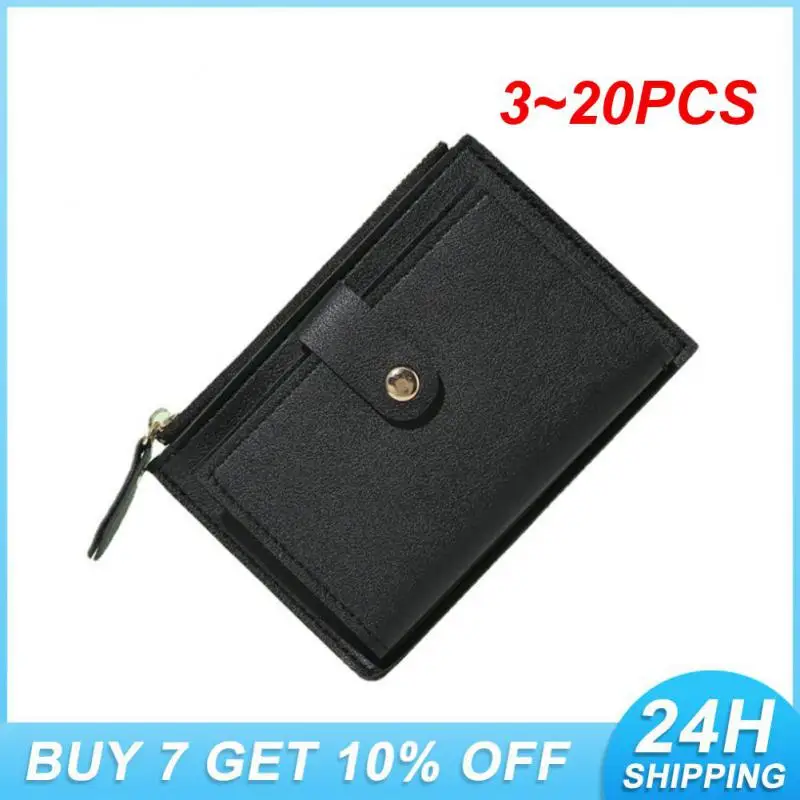 

3-20 шт., ультратонкий кошелек из ПУ кожи