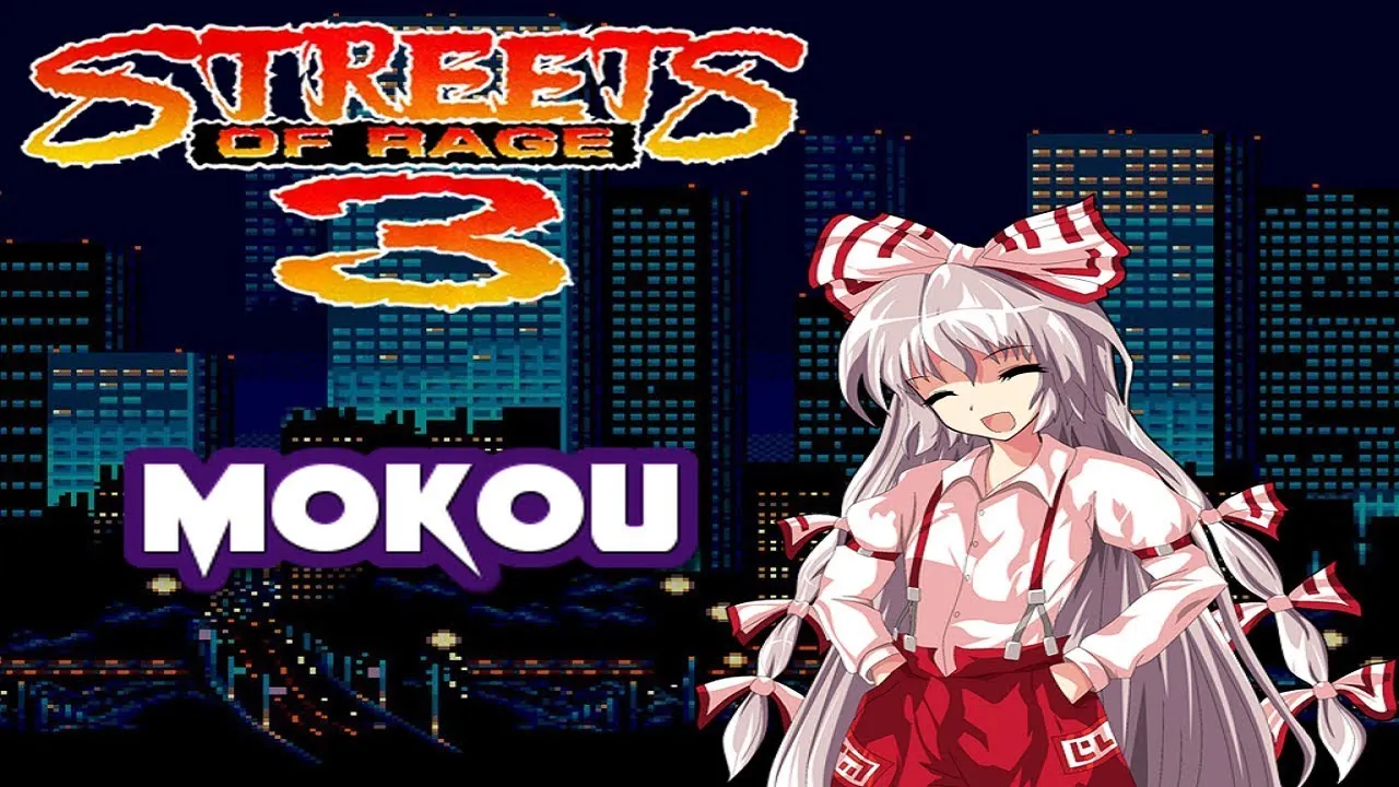 Streets of Rage 3 - Fujiwara no Mokou 16 bIt game card for sega genesis mega drive