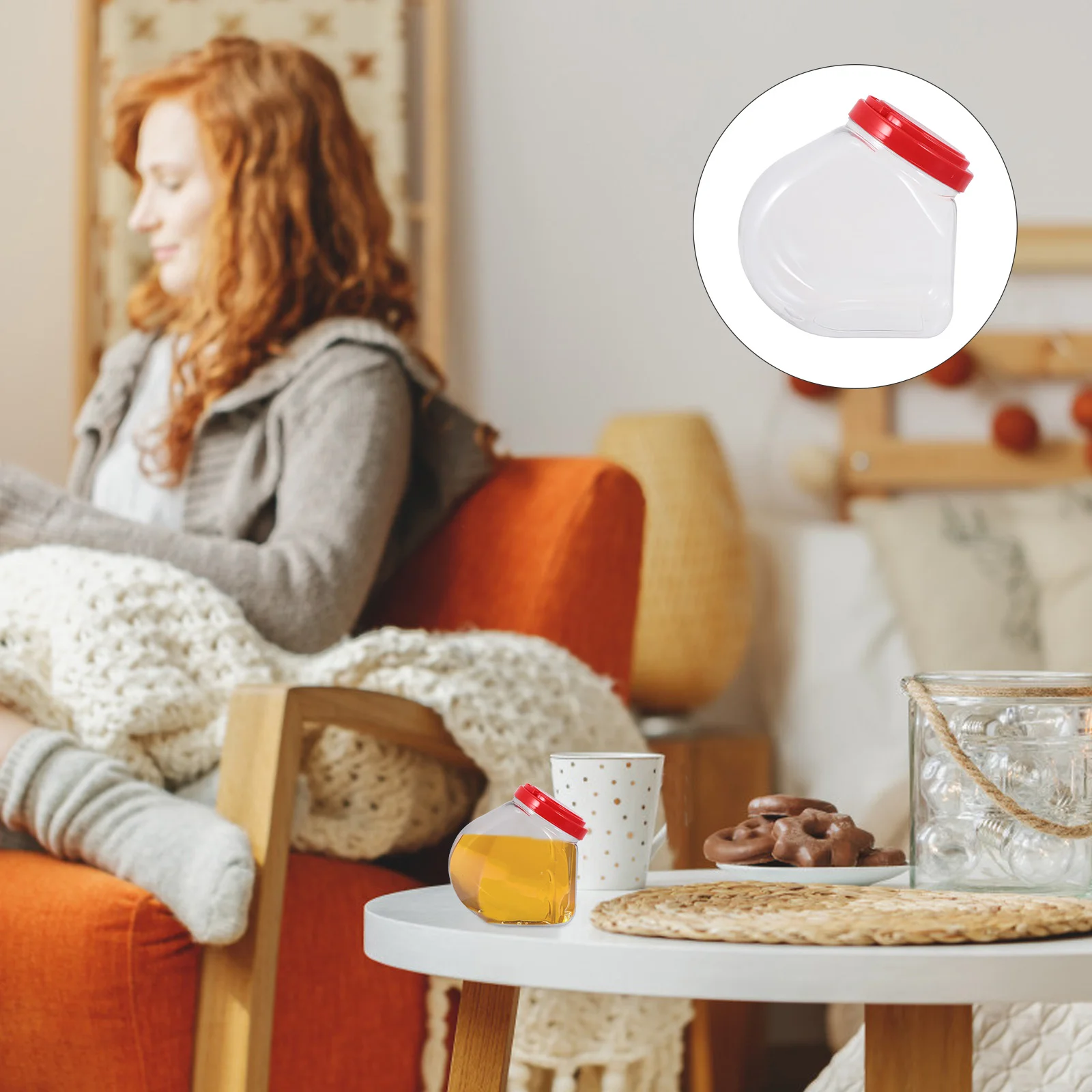 

1 шт., прозрачная банка для меда, 2900 мл