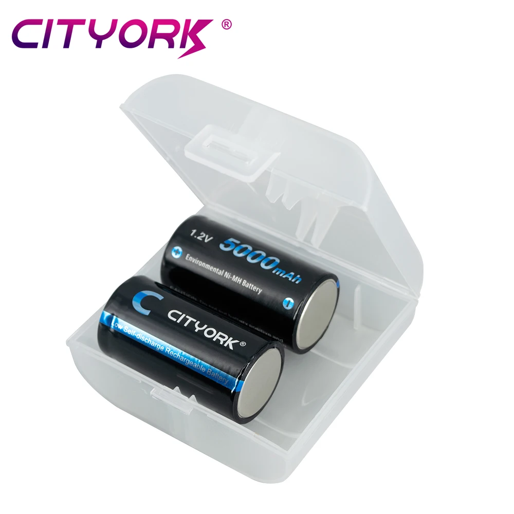 CITYORK 1 2 В размер C перезаряжаемая батарея 5000 мАч Ni-MH LR14 R14 батареи Cell для газовой