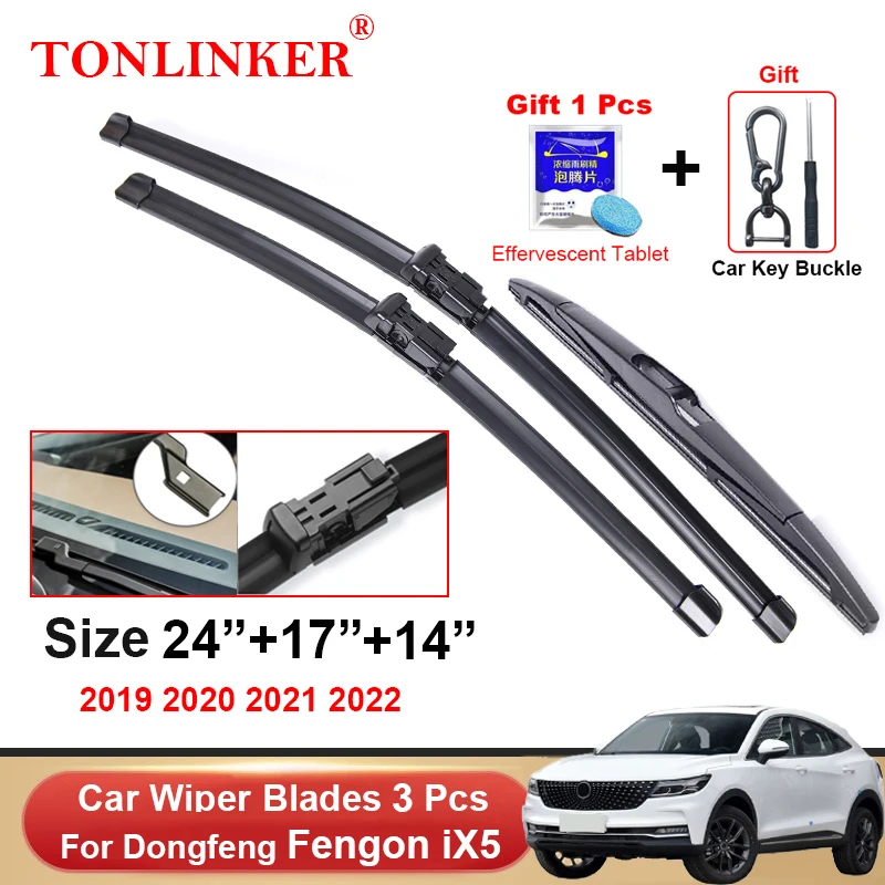 

Щетки стеклоочистителя TONLINKER для Dongfeng Fengon iX5 2019 2020 2021 2022, автомобильные аксессуары, щетки стеклоочистителя для лобового стекла