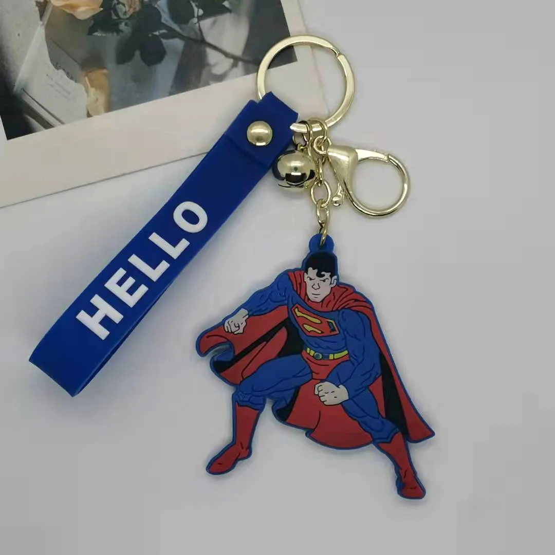 Фигурка Аниме DC Бэтмен Брюс Уэйн Джокер Супермен ПВХ мягкий резиновый брелок для