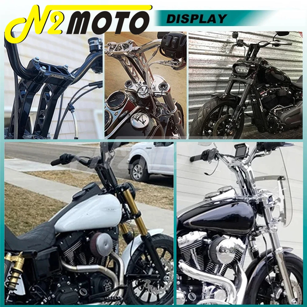 Крепление на руль 4-14 дюймов для Harley Sportster Dyna Softail 2018 + Road King 2014 Универсальный 32 мм