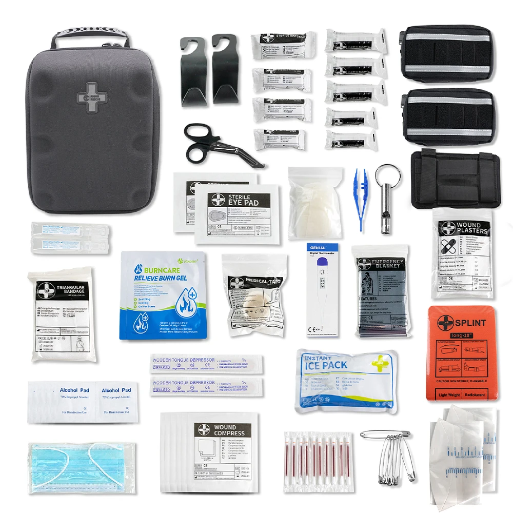 

, Survival Kit Detachable Comprehensive Premium First Aid Kit Emergency Medical Bag for Trucks, Cars, Camping,Sports Outdoor