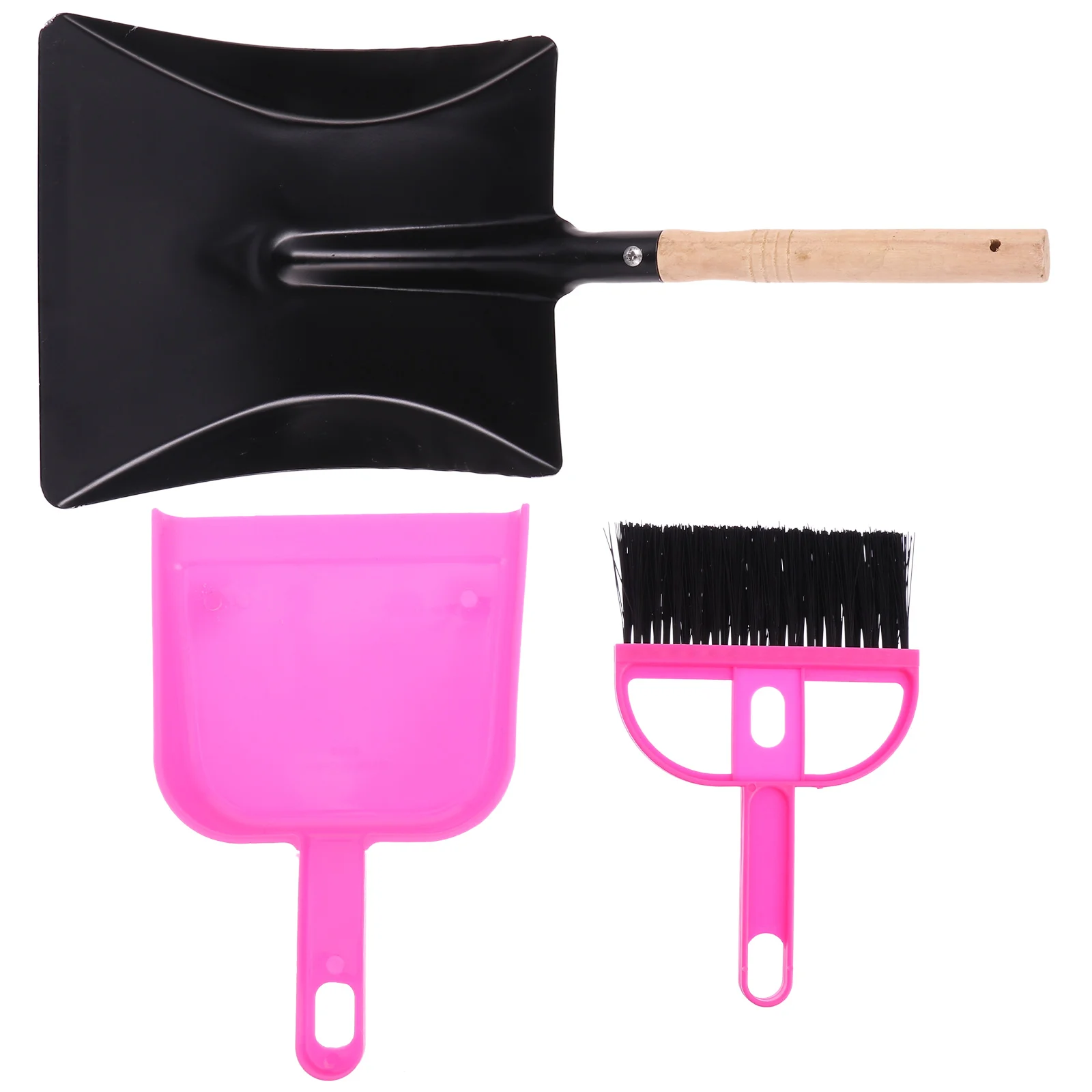 

3pcs Handle Garden Shovel Fireplace Coal Shovel Brush Tool Set Gardening Tool
