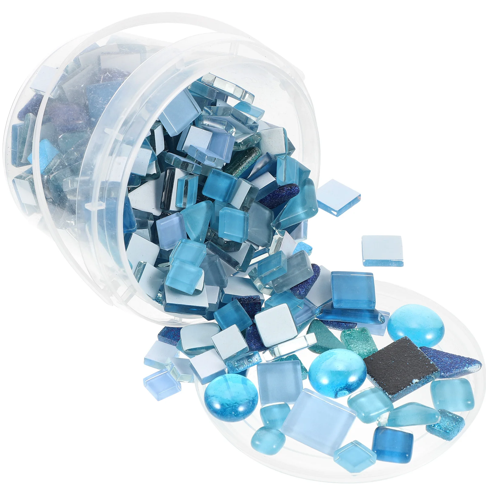 

1 Bucket Glass DIY Mosaic Glass Pieces Diy Material Glass Mosaic Tiles Mosaic Tiles For Crafts for Bathroom DIY Kitchen