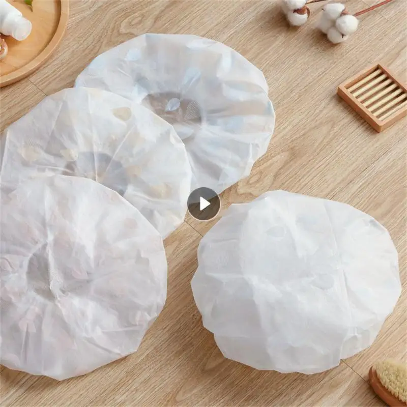 

Women Shower Cap Portable Thickened Dust-proof Multifunctional Waterproof Bath Accessories Bath Hat Reusable New Hair Bonnet 1pc