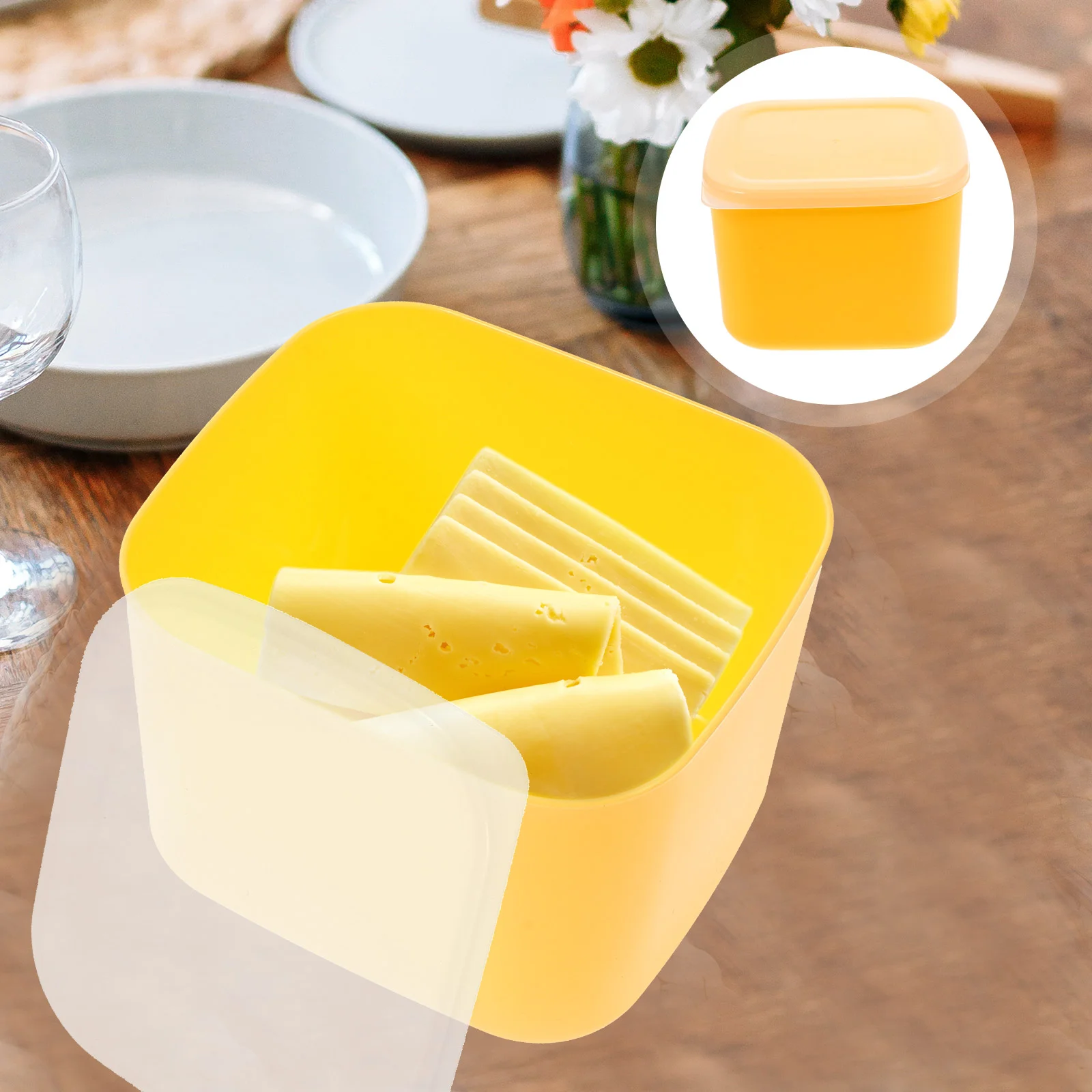 

Cheese Crisper Slice Holders Lid Design Butter Cases Kitchen Containers Food Serving Plastic Box