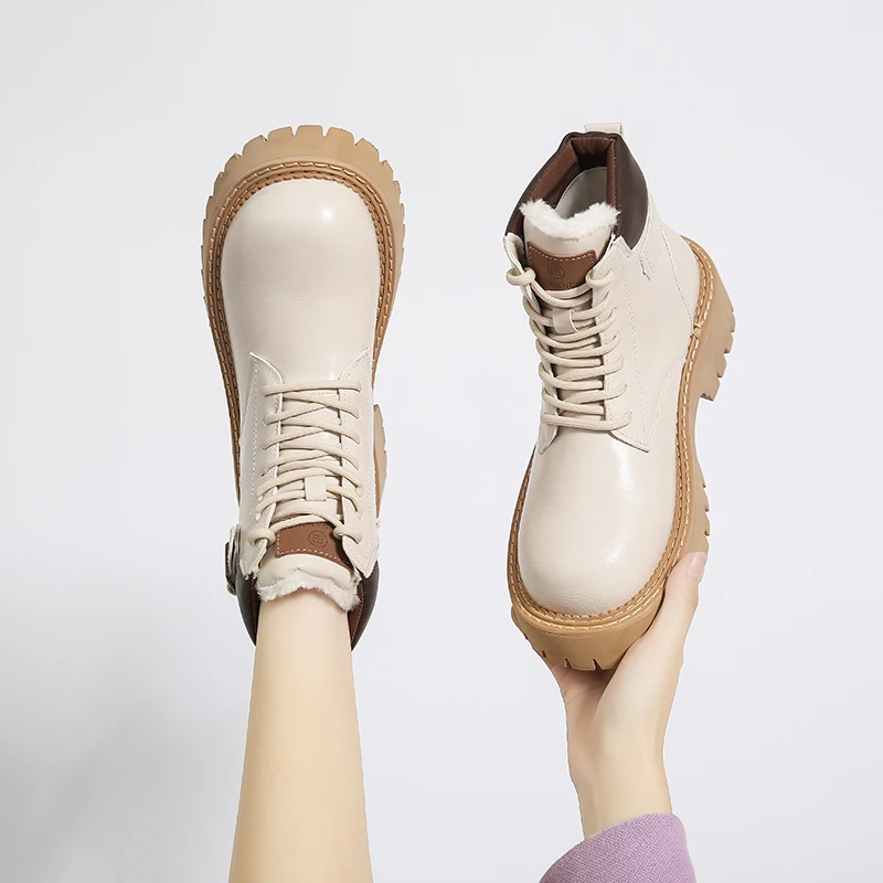 

Женские ботинки на плоской подошве, ботинки, женская зимняя обувь, на шнуровке, с круглым носком, низкие женские ботинки в стиле «Лолита», осенне-зимняя простая обувь на резиновой подошве, со шнуровкой, 2023
