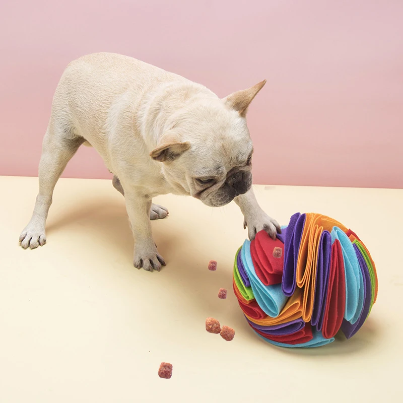 Increase IQ Slow Dispensing Feeder Snuffle ball Dog Puzzle Toys Pet Cat Training Game Feeding Feeding Food Intelligence Fun Toy