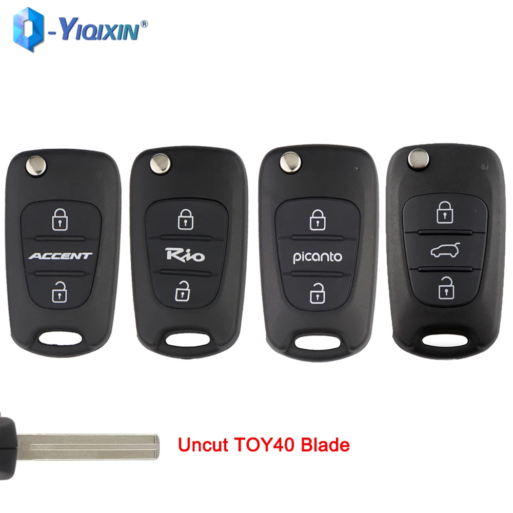 Чехол для дистанционного ключа YIQIXIN чехол с 3 кнопками и откидной крышкой Hyundai I20 I30