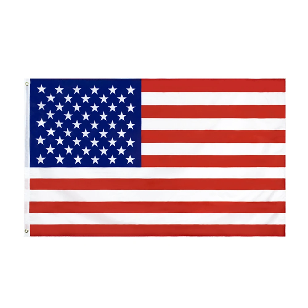 

90x150CM American Flag High Quality Double Sided Printing Polyester American Flag Grommet American Flag