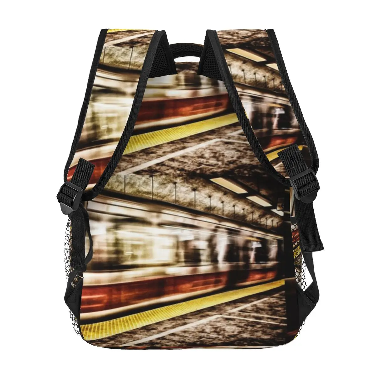 MBTA Red Line поезд в движении станции метро один Повседневный Рюкзак