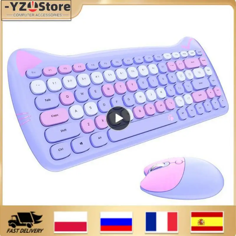 

Waterproof Gaming Mechanical Keyboard 2400dpi Mini Keyboard Mouse Usb Ergonomics Wireless 2.4g Keyboard Mouse Set For Gamer