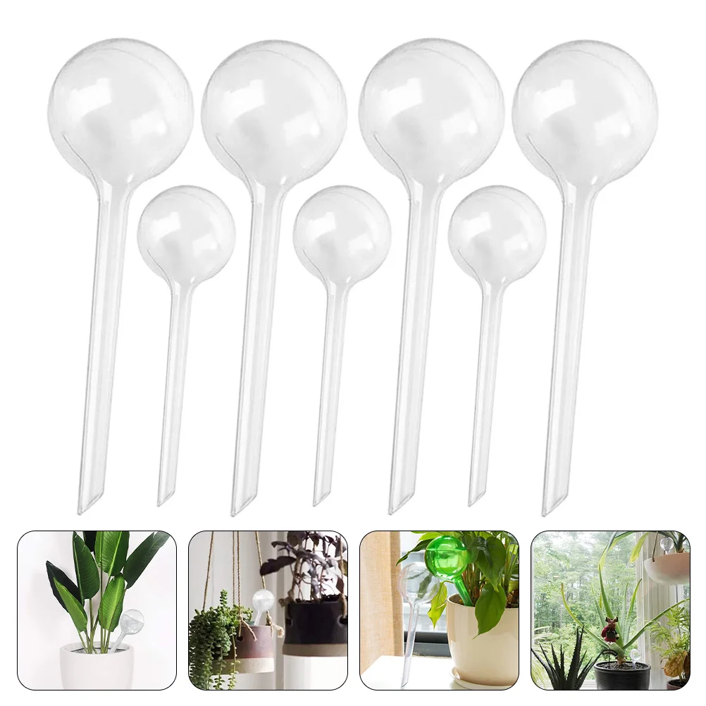 7 Pcs Outdoor Pots Clear Watering Globes Flower Watering Bulbs Automatic Dripper Self Watering Bulb Watering Globes
