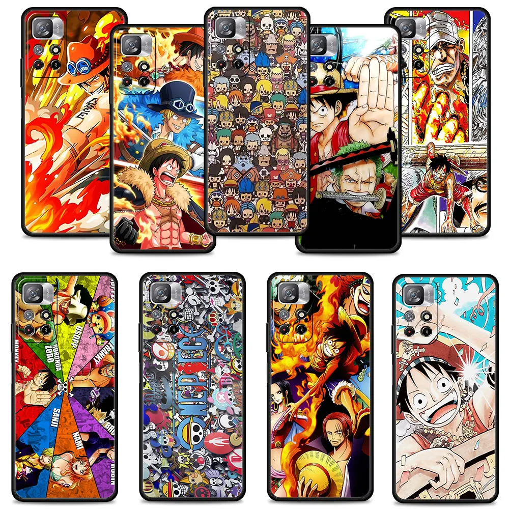 

Trend Print For Redmi Note 9C 9 K40 9A 9S 11 Pro 10 9T 8 7 10C K50 8T Anime One Piece Luffy Zoro Comics Celulares Fundas