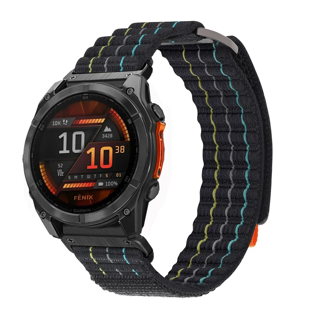 Ремешок для часов Fenix8 Garmin Fenix 8 51 мм E 47 7 7X/Epix Pro/6 6X 5X Plus/Enduro 3 QuickFit 26/22 Спортивный