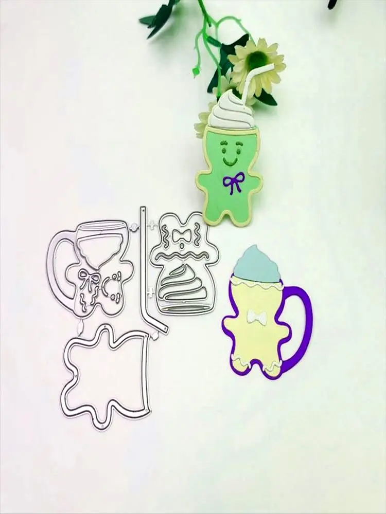 

Стаканчики и десерты «сделай сам» для скрапбукинга фотоальбома металлической резки бумаги карты декоративные ремесла тиснение высечка