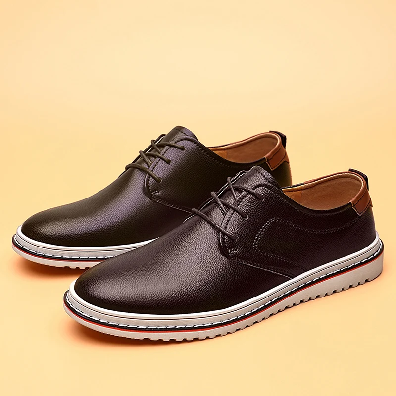 Luxury Brand Leather Men Shoes Loafers 