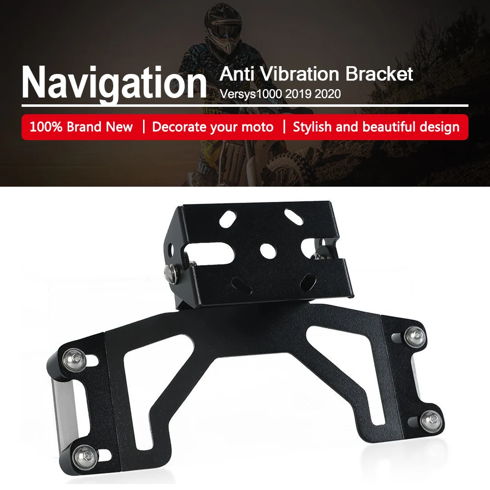 

For Kawasaki Versys 1000 Versys1000 2019 2020 Motorcycle Navigation Anti Vibration Bracket Anti Shake Support navigation bracket