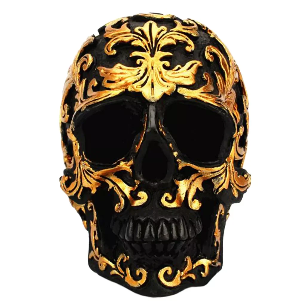 

New Halloween Skeleton Head Human Skull Statue Sculpture Figurine, Made of Resin, 10 x 6 x 8.5cm