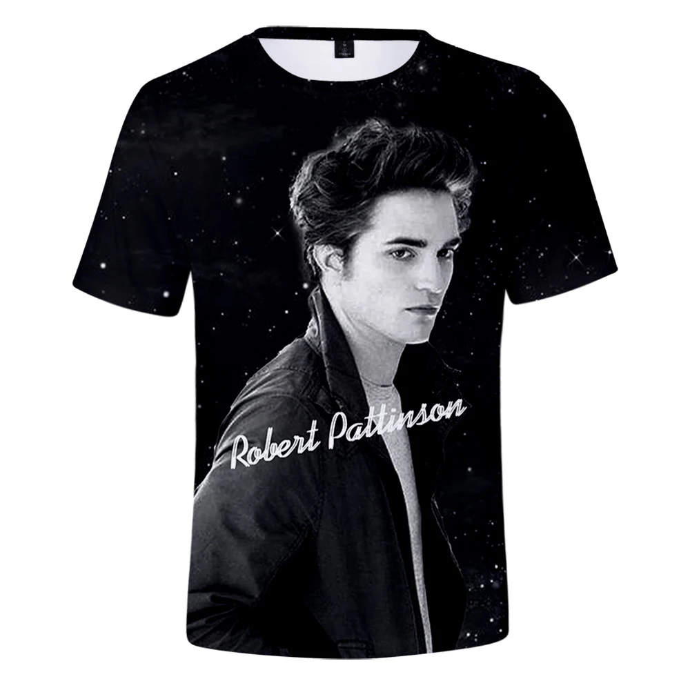 

Robert Pattinson Tshrit Unisex Crewneck Short Sleeve Tee Men Women T-shirt 2022 Casual Style Youthful Star 3D Clothes