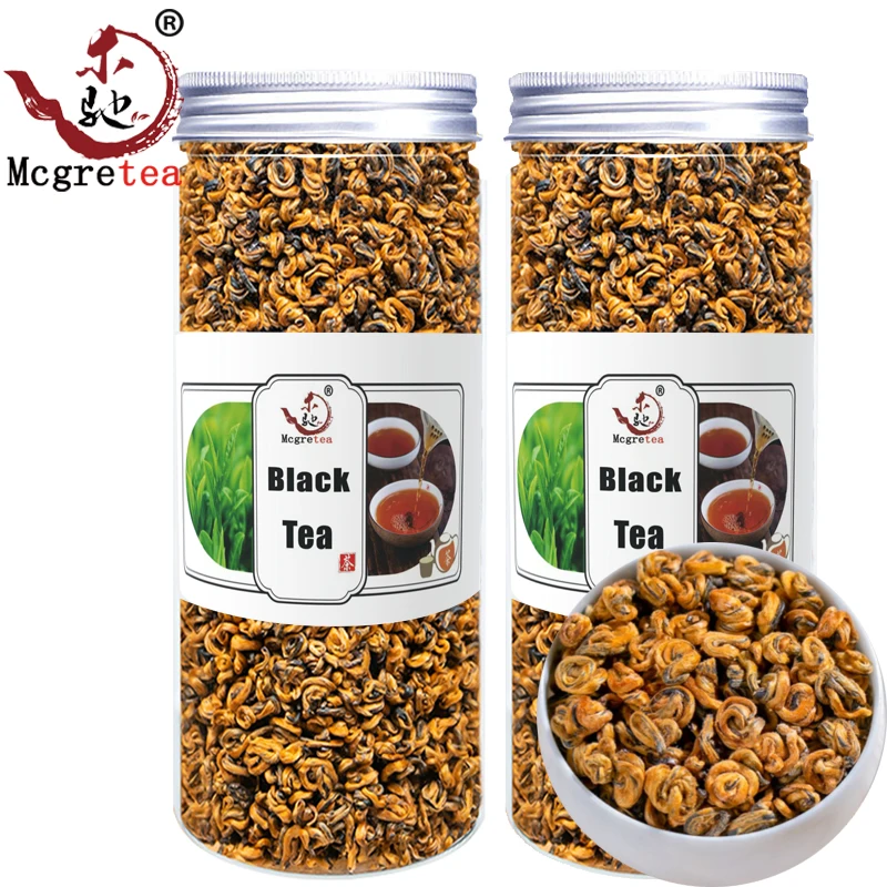 

Yunnan Black Chinese Tea Dianhong Golden Snails Only Fresh Shoots 250g with Rich Aroma of Sweet Potato