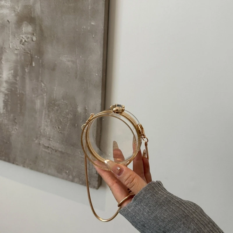 Молодежная прозрачная квадратная сумка из акрила водостойкая для законодателей