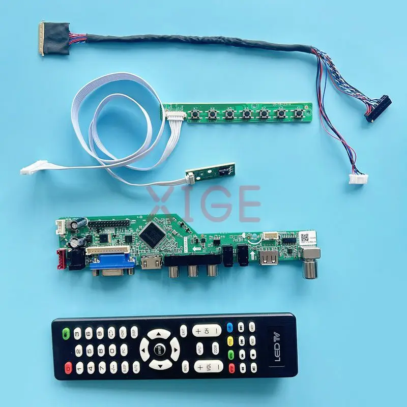 

LCD Panel Driver Controller Board Fit LP156WFC N156HGE Kit USB+AV+HDMI+VGA TV Analog Laptop Matrix LVDS 40-Pin 15.6" 1920*1080