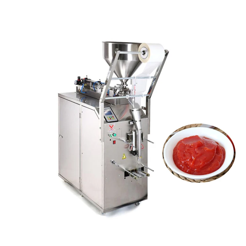 

Fully Automatic Sauce Packaging Machine, Three Sided Sealed Filling Machine, Small Bag Packaging Can Be Customized