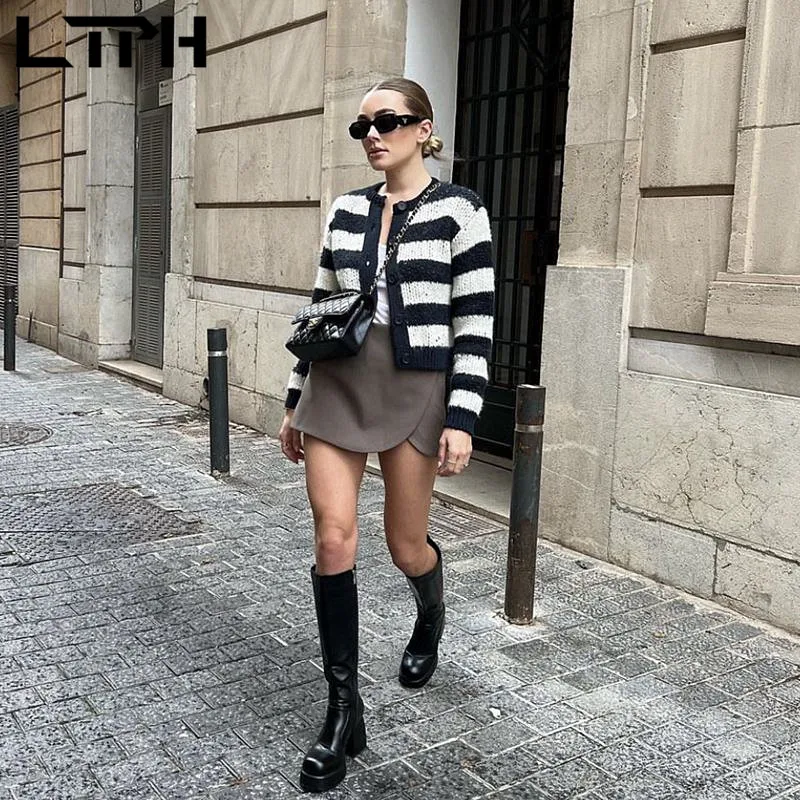 LTPH security shorts skirts women high waist slim streetwear asymmetrical casual pantskirt vintage short pants 2023 summer new