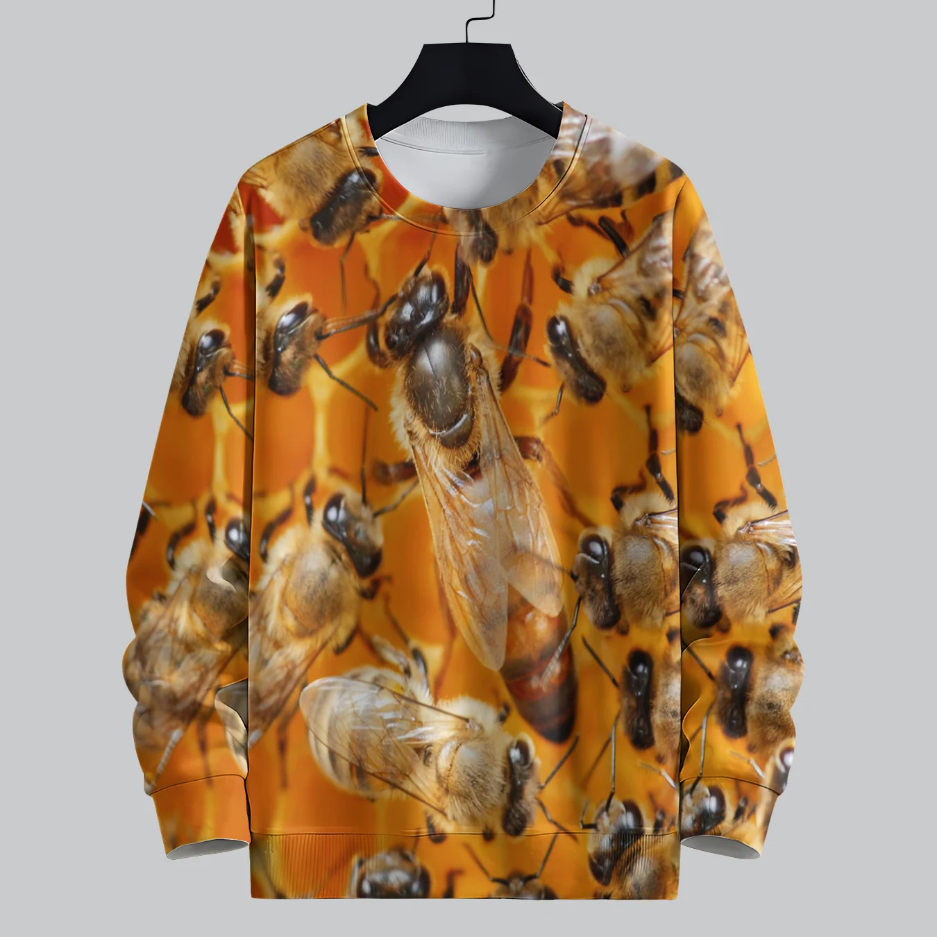 Свитшот MSIEESO с круглым вырезом и принтом пчелы цвет в ассортименте