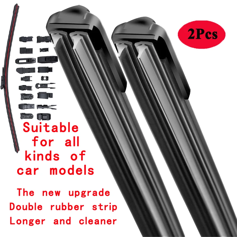 

For Nissan Murano SUV Z50 Z51 Z52 2003 2007 2008 2010 2014 2016 2019 2020 2022 Car Brushes Double Rubber Windshield Wiper Blades