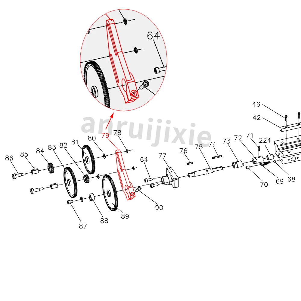 Опорная пластина для квадранта SIEG C1-079 &amp M1 гризли M1015 G0937 Compact 7 сменная мини