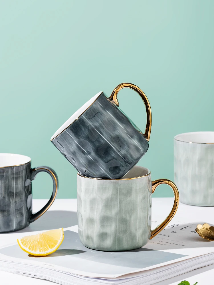 

Ceramic mug household water cup girls' office couple cup ins simple high sense boys' tea cup